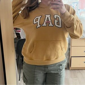 GAP Mustard Hoodie with Logo